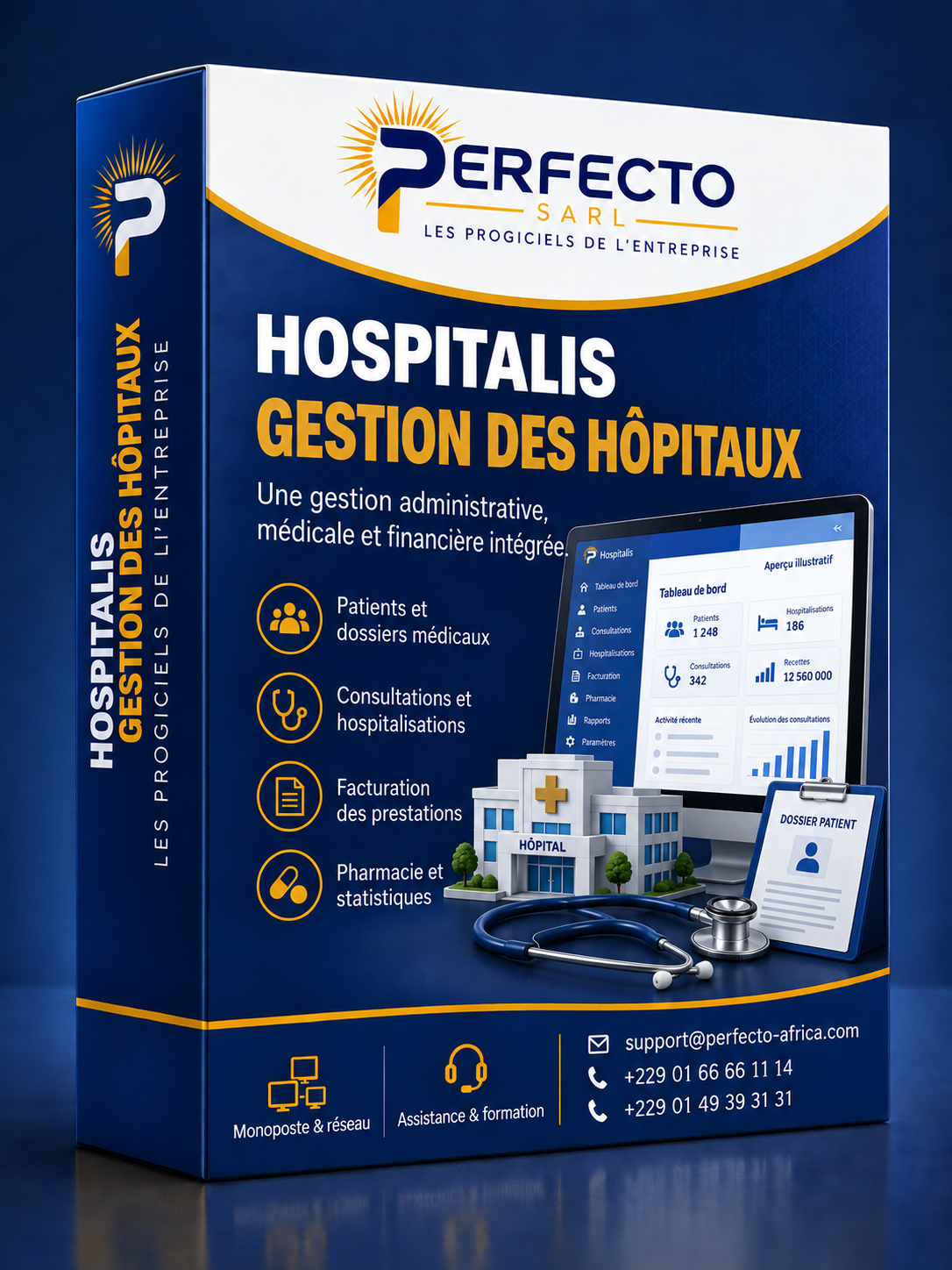Boîte du logiciel Perfecto Hospitalis
